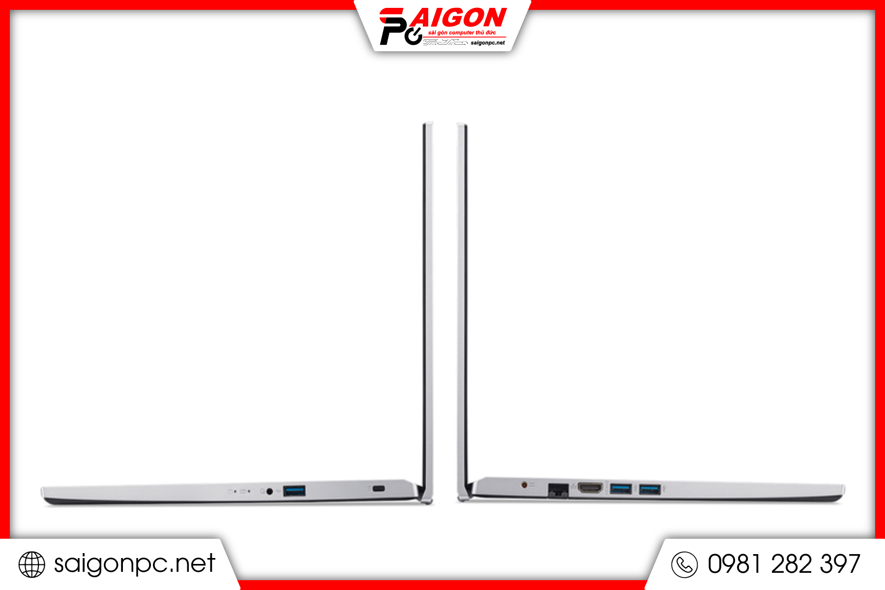 Laptop Acer Aspire 3 - 15.6" FHD / I5-1235U / 8G / 512GB - Bạc